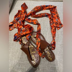 Sam Edelman - 7.5 sandals with silk straps